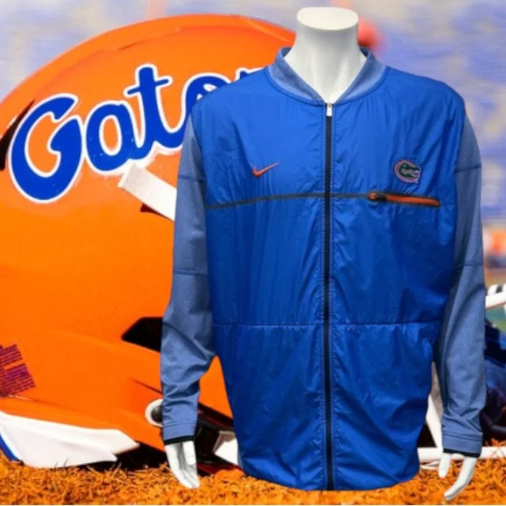 Nike Shield Embroidered University of Florida Gators Full Zip Raglan Jacket XXL